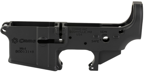 CMMG 55CA102AB Mk4 Lower Receiver Stripped, Armor Black Cerakote, Fits AR-15