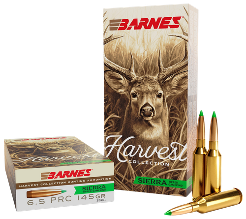 Barnes Bullets 32401  Harvest 6.5PRC 145gr Sierra Tipped GameKing 20 Per Box/10 Case