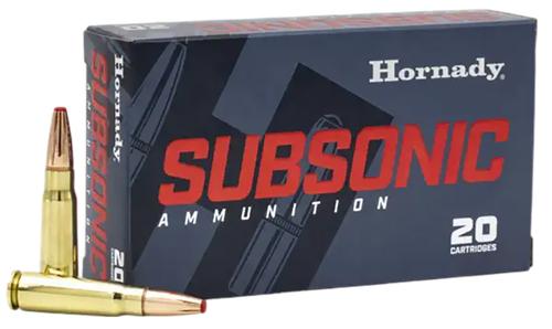 Hornady 80787 Subsonic Rifle 7.62x39mm 255gr Sub X 20 Per Box/10 Case