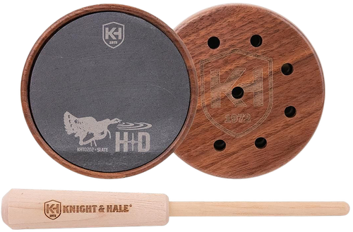 Knight & Hale KHT0202 HD Slate Pot Call Turkey Sounds Walnut/Hickory