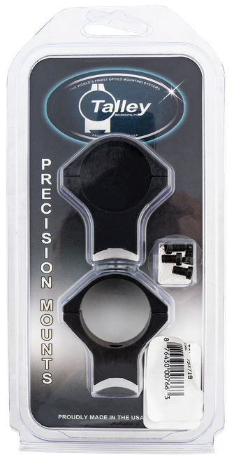 Talley 75X719 Scope Mount/Ring Combo  Black Anodized Aluminum 30mm Tube Savage (8-40) Round Receiver w/Accutrigger High Rings 0 MOA