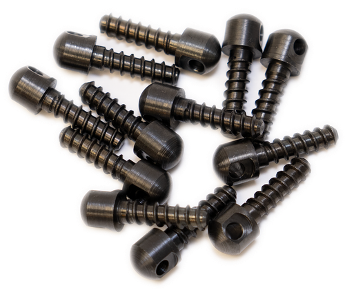 GrovTec US Inc GTHM51 Wood Screw  Swivel Studs 0.75" 12-Pack Black