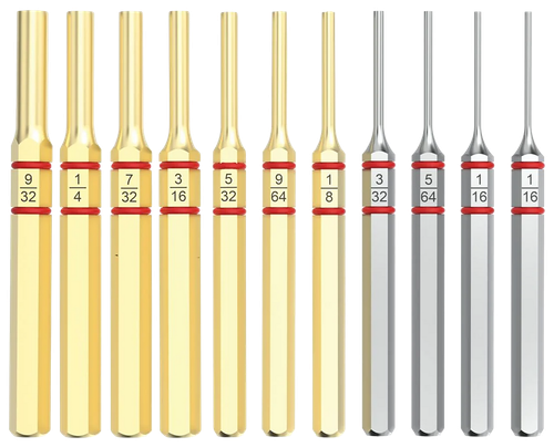 Real Avid AVAPKB Accu-Punch Pin Punch Set Brass/Steel Universal Firearm 11 Pieces
