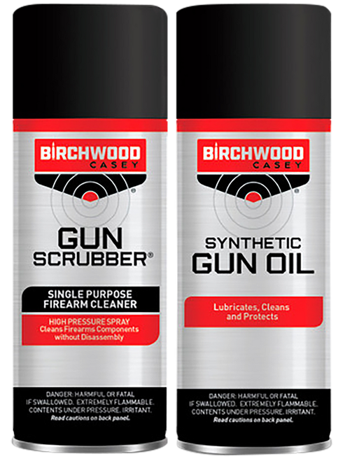 Birchwood Casey 33329 Gun Scrubber & Synthetic Gun Oil Combo Pack 1.25 oz Aerosol 2 Pack
