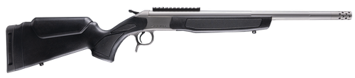 CVA CR4444S Scout Takedown 44 Mag 1rd 20" Stainless Fluted Threaded Barrel, Stainless Steel Receiver w/Picatinny Rail, Adj Comb & LOP Black Synthetic Stock