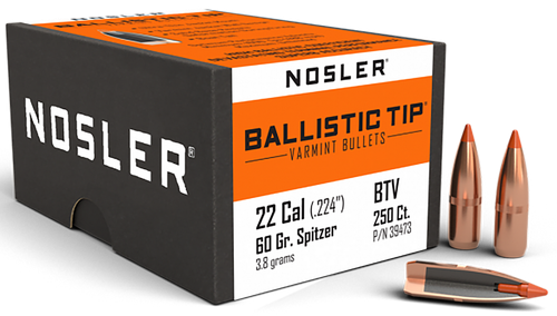 Nosler 39473 Ballistic Tip  22Cal 60gr Ballistic Tip Varmint 250/Box