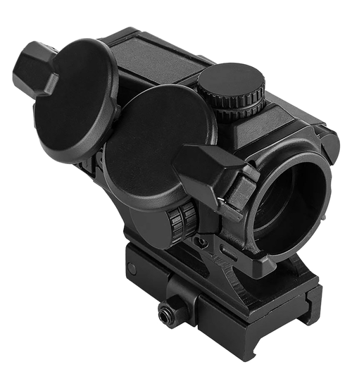 NcStar VDBSOLC SPD Solar Combat Red Dot Reflex Optic  Black Anodized 1 x 24.5 mm 4 MOA Red Dot