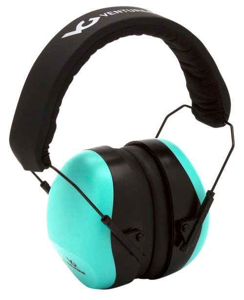 Pyramex VGPM8063C Venture Gear V80 Muff Foam 26 dB 32 dB Over the Head Orange Black/Teal Adult 1 Pair
