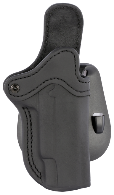 1791 Gunleather ORPDH1SBLR BH1 Optic Ready OWB 01 Stealth Black Leather Paddle Fits 4-5" 1911