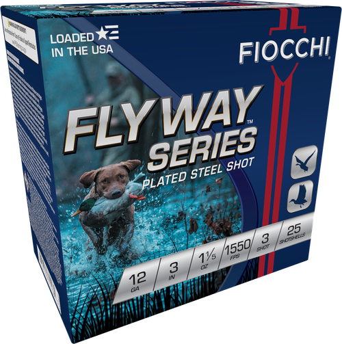 Fiocchi 123ST153 Flyway  12Gauge 3" 1 1/5oz 3Shot 25 Per Box/10 Case