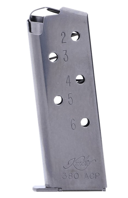 Kimber Mfg.,inc 1200163A Micro Magazine 6rd Silver Stainless Steel