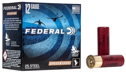 Federal WF1432 Speed-Shok  12Gauge 3" 1 1/8oz 2Shot 25 Per Box/10 Case