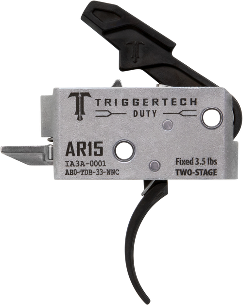 TriggerTech AH0TDB33NNC Duty  Curved Trigger Two-Stage 3.50 lbs Draw Weight Fits AR-15