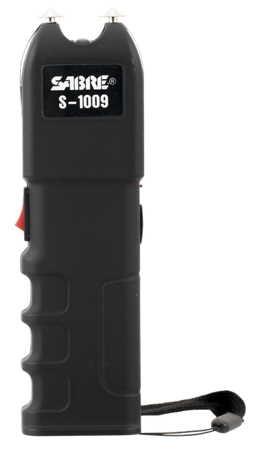 Sabre S1009 Tactical Stun Gun w/Flashlight Black Plastic 1.25 uC Pain Rating