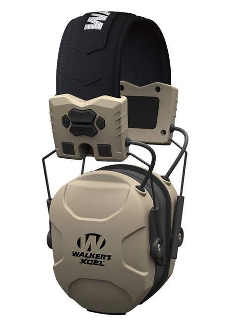 Walker's GWPXSEM XCEL 100 Advanced Digital Muff 26 dB Over the Head Gray/Black Polymer