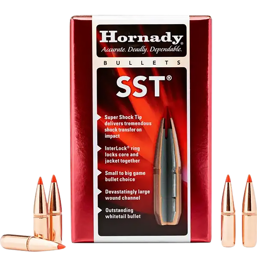 Hornady 26173 SST  6.5mm .264 123 gr Super Shock Tip 100 Per Box/ 25 Case