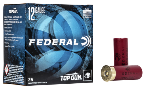 Federal TGL1275 Top Gun  12Gauge 2.75" 1 1/8oz 7.5Shot 25 Per Box/10 Case