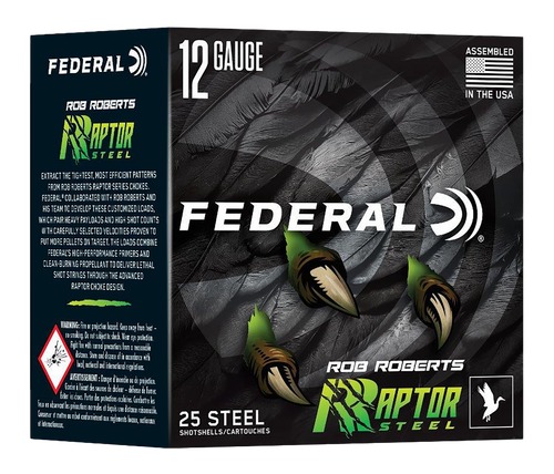 Federal RRS1382  Rob Roberts Raptor 12Gauge 3" 1 3/8oz 2Shot 25 Per Box/10 Case