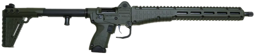 Kel-Tec SUB2K9GLKGRN10 SUB2000 Gen3 9mm Luger 10+1 16.15" Black Steel Threaded Barrel, Green Picatinny Rail Aluminum Receiver, M-LOK Slots Handguard, Green Synthetic Folding Stock, Black Polymer Grip