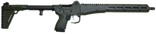Kel-Tec SUB2K9GLKGRN10 SUB2000 Gen3 9mm Luger 10+1 16.15" Black Steel Threaded Barrel, Green Picatinny Rail Aluminum Receiver, M-LOK Slots Handguard, Green Synthetic Folding Stock, Black Polymer Grip