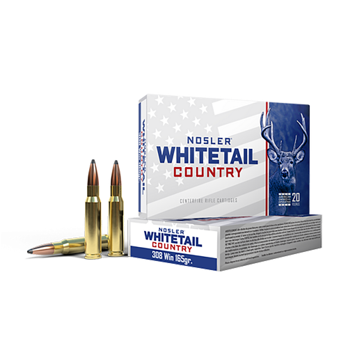 Nosler 40120 Whitetail Country  308Win 165gr Spitzer Boat Tail 20 Per Box/10 Case