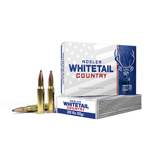 Nosler 40120 Whitetail Country  308Win 165gr Spitzer Boat Tail 20 Per Box/10 Case