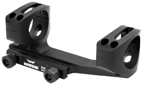 Warne LRSKEL30TW Skeletonized Scope Mount/Ring Combo Extended Black Anodized 30mm Tube MSR Ultra High Rings 20 MOA