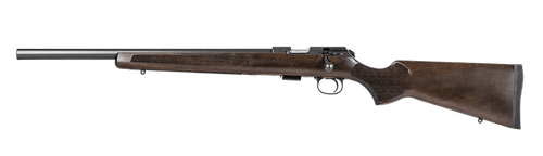 CZ-USA 02392 457 Varmint 22 LR 5+1 20.50" Black Nitride Heavy Barrel, Black Nitride Stainless Steel Grooved Receiver, Wood Stockn Left Hand