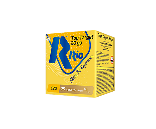 Rio Ammunition TT2075 Top Target  20Gauge 2.75" 7/8oz 7.5Shot 25 Per Box/10 Case
