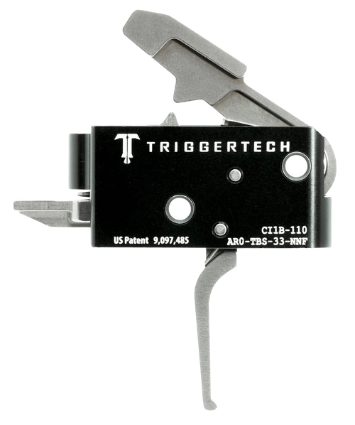 TriggerTech AR0TBS33NNF Competitive Primary Two-Stage Flat Trigger with 3.50 lbs Draw Weight for AR-15 Right