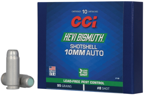 CCI 3710B HEVI-Bismuth  10mmAuto 95gr Shotshell #8Shot 10 Per Box/20 Case
