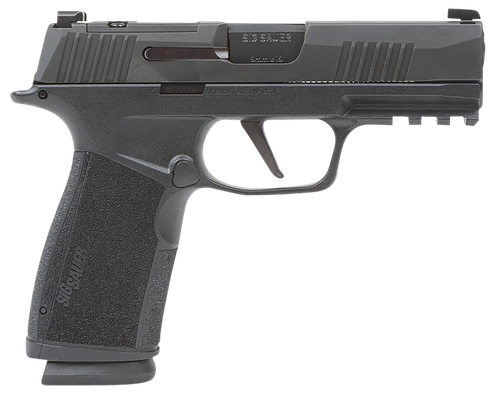 Sig Sauer 365XCA9BXR3 P365-XMACRO  Compact 9mm Luger 17+1 3.70" Black Barrel, Black Nitron Optic Ready/Serrated Slide & Frame w/Picatinny Rail, Black Polymer w/Interchangeable Backstrap Grip