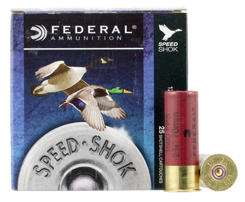 Federal WF1454 Speed-Shok  12Gauge 2.75" 1 1/8oz 4Shot 25 Per Box/10 Case
