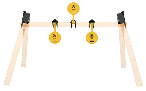 Caldwell 1215375 AR500 Plate Rack Kit 8" Yellow Steel Hanging 3 Plates
