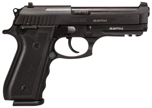 Taurus 1-917C41 917C  Full Size Frame 9mm Luger 18+1 4.30" Matte Black Steel Barrel, Serrated Steel Slide, Black Anodized Aluminum Frame w/Beavertail & Picatinny Rail, Black Target Grip, Ambidextrous
