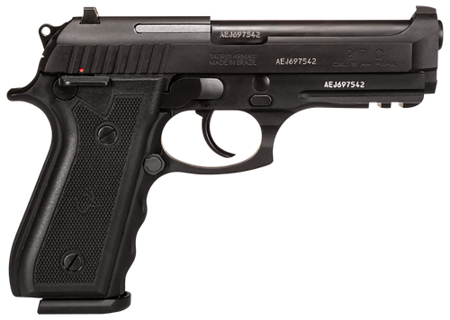 Taurus 1-917C41 917C  Full Size Frame 9mm Luger 18+1 4.30" Matte Black Steel Barrel, Serrated Steel Slide, Black Anodized Aluminum Frame w/Beavertail & Picatinny Rail, Black Target Grip, Ambidextrous