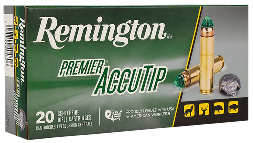 Remington Ammunition 27943 Premier Accutip 450Bushmaster 260gr AccuTip 20 Per Box/10 Case
