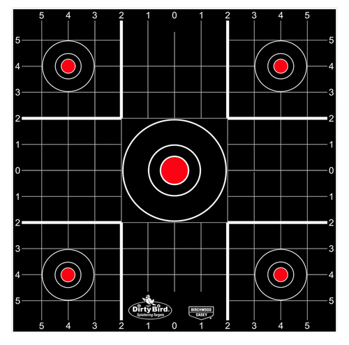 Birchwood Casey 35270 Dirty Bird  Bullseye Tagboard Target 12" 100 Per Pkg
