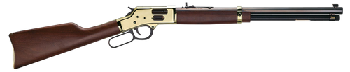 Henry H006G Side Gate  44 Mag/44 Special 10+1 20" Blued Octagon Barrel, Polished Brass Rec, American Walnut Stock, Adj. Sight