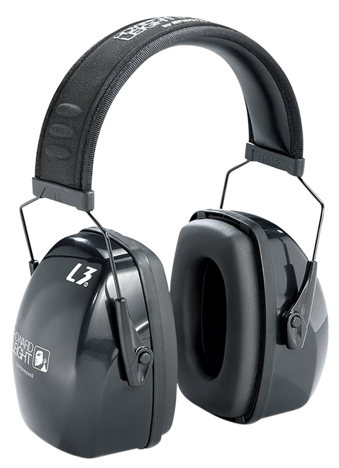 Howard Leight R03318 Leightning L3 Passive Muff 30 dB Over the Head Black Adult 1 Pair