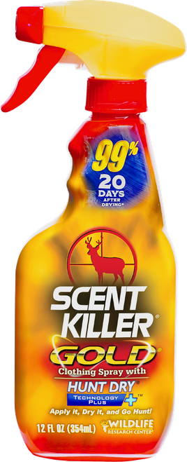 Wildlife Research 1252 Scent Killer Gold  Odor Eliminator Odorless Scent 12 oz Trigger Spray