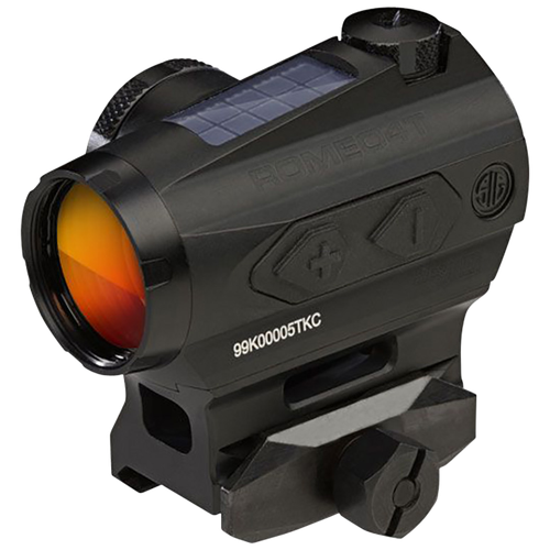 Sig Sauer Electro-Optics SOR43031 Romeo4T  Black Anodized 1 x 20 mm 2 MOA Red Ballistic Dot/65 MOA Circle