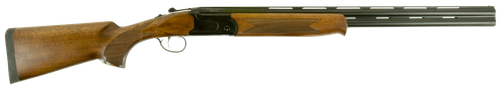 Stevens 22155 555  Compact 28 Gauge Break Open 2.75" 2rd 24" Black Satin Over/Under Vent Rib Barrel, Satin Black Aluminum Receiver, Fixed Satin Turkish Walnut Stock, Ambidextrous