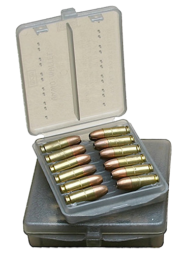 MTM Case-Gard W184541 Ammo Wallet  Handgun 45 ACP 18rd Clear Smoke Polymer