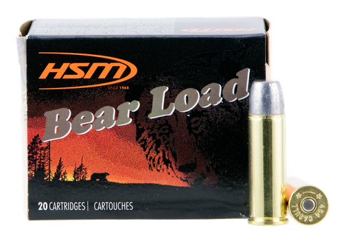 HSM 454C4N20 Bear Load  454 Casull 325 gr Wide Flat Nose 20 Per Box/ 20 Case