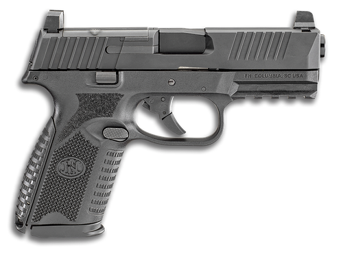 FN 66100587 509M MRD Mid-Size 9mm Luger 15+1 4" Black Recessed Crown Barrel, Matte Black Optic Ready/Serrated Stainless Steel Slide, Matte Black Polymer Frame w/Picatinny Rail, Ambidextrous