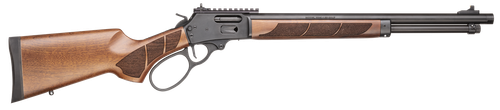 Smith & Wesson 13811 1854  45 Long 9+1 19.25" Black Armornite Threaded Barrel, Black Armornite Picatinny Rail Stainless Steel Receiver, Fixed Walnut w/Textured Grip Panels Stock, Large Loop