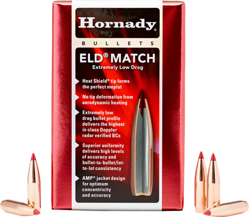 Hornady 263311   6.5mm .264 140gr Extremely Low Drag-Match 500 Per Box/6 Case