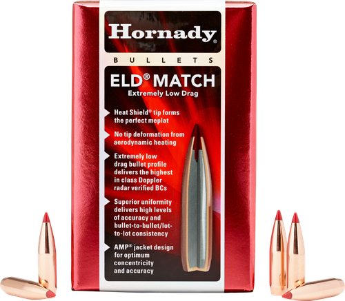 Hornady 263311   6.5mm .264 140gr Extremely Low Drag-Match 500 Per Box/6 Case