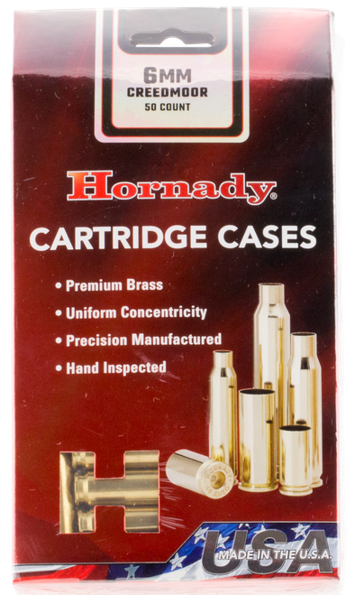 Hornady 86280 Unprimed Cases Cartridge 6mm Creedmoor Rifle Brass
